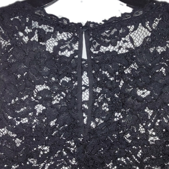 BEBE Silk Lace Crop Top - Picture 3 of 6
